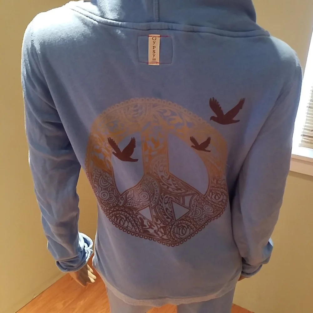 Gypsy 05 Matching Set Blue Hoodie and Sweatpants Size L